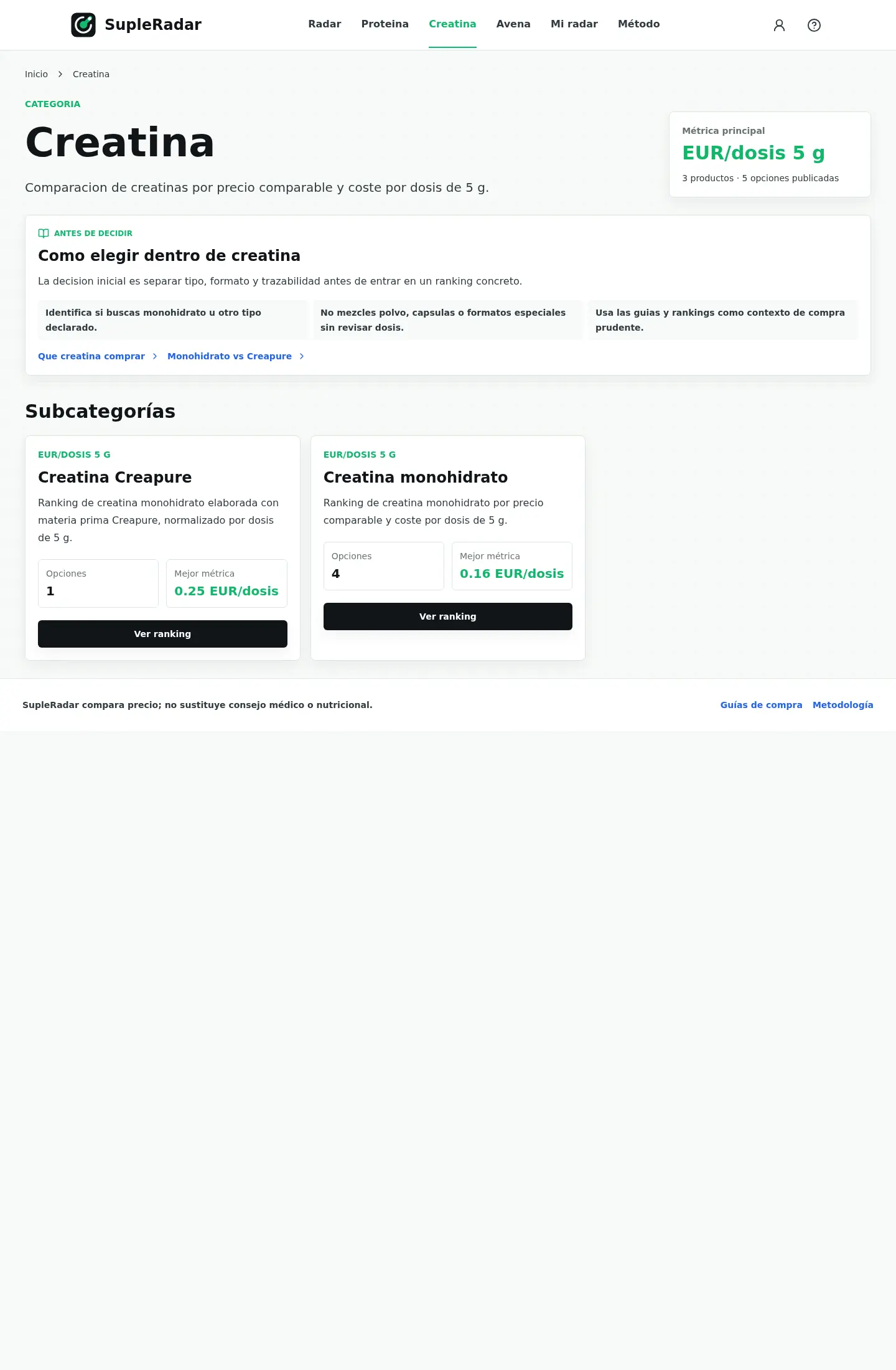 Categoria creatina desktop