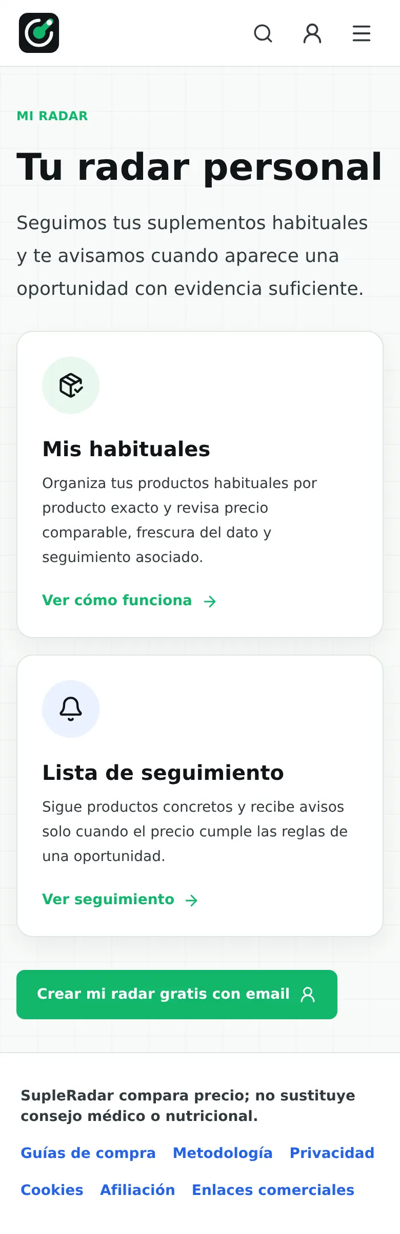 Mi Radar mobile