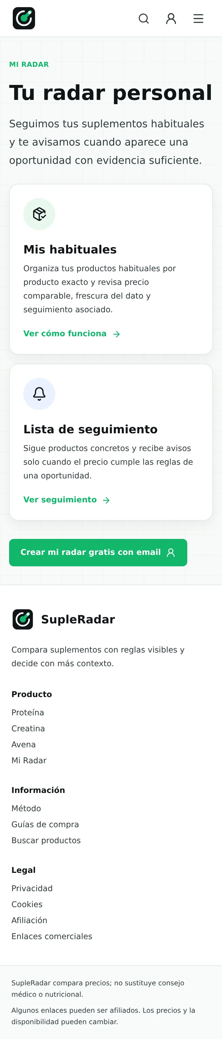 Mi Radar mobile