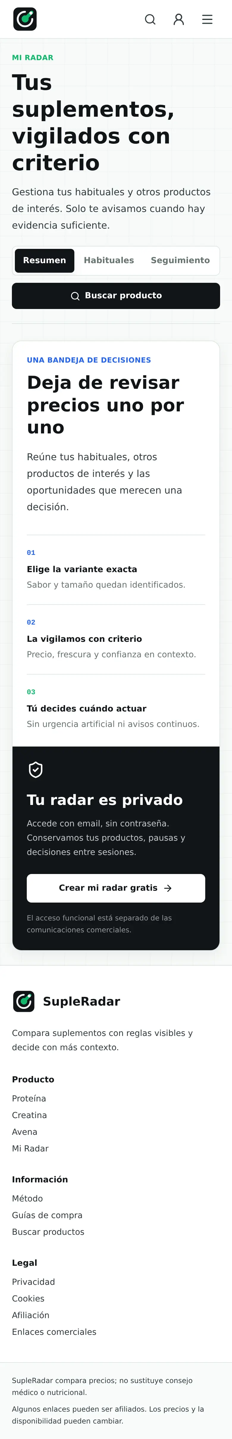 Mi Radar mobile