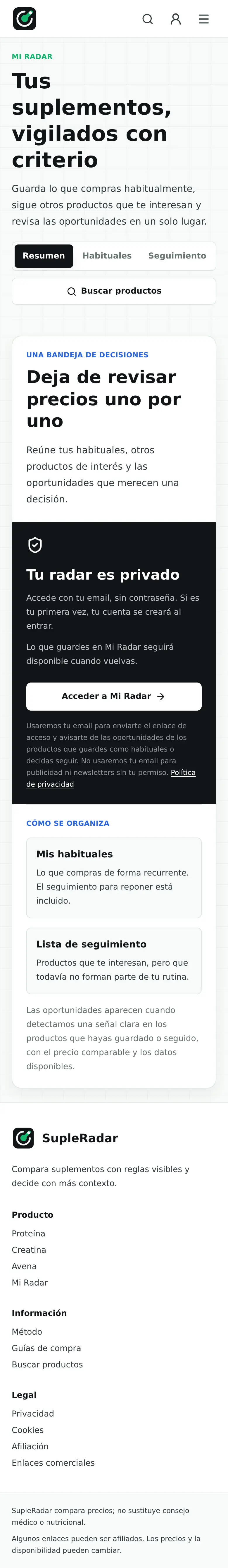Mi Radar mobile