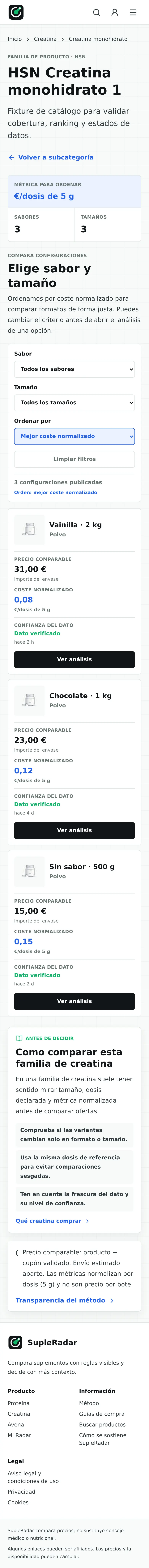 Ficha producto generico sin variante mobile