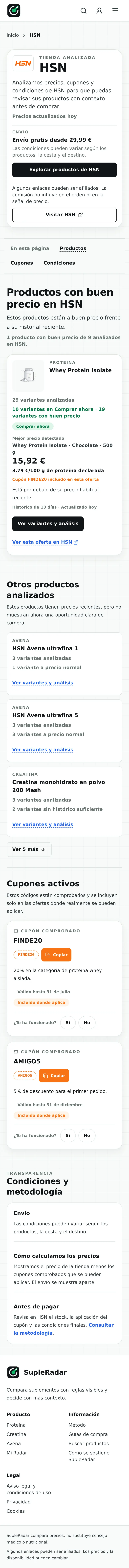 Tienda HSN mobile