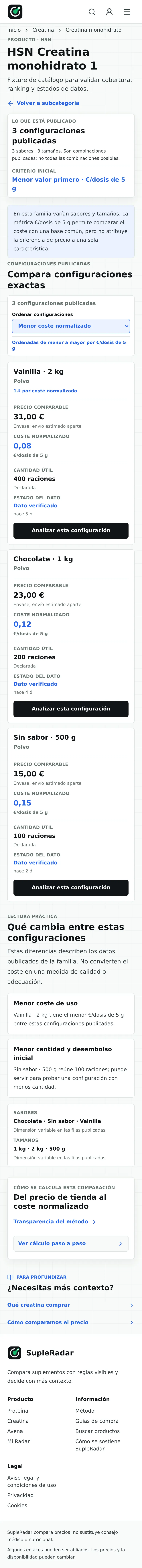 Ficha producto generico sin variante mobile
