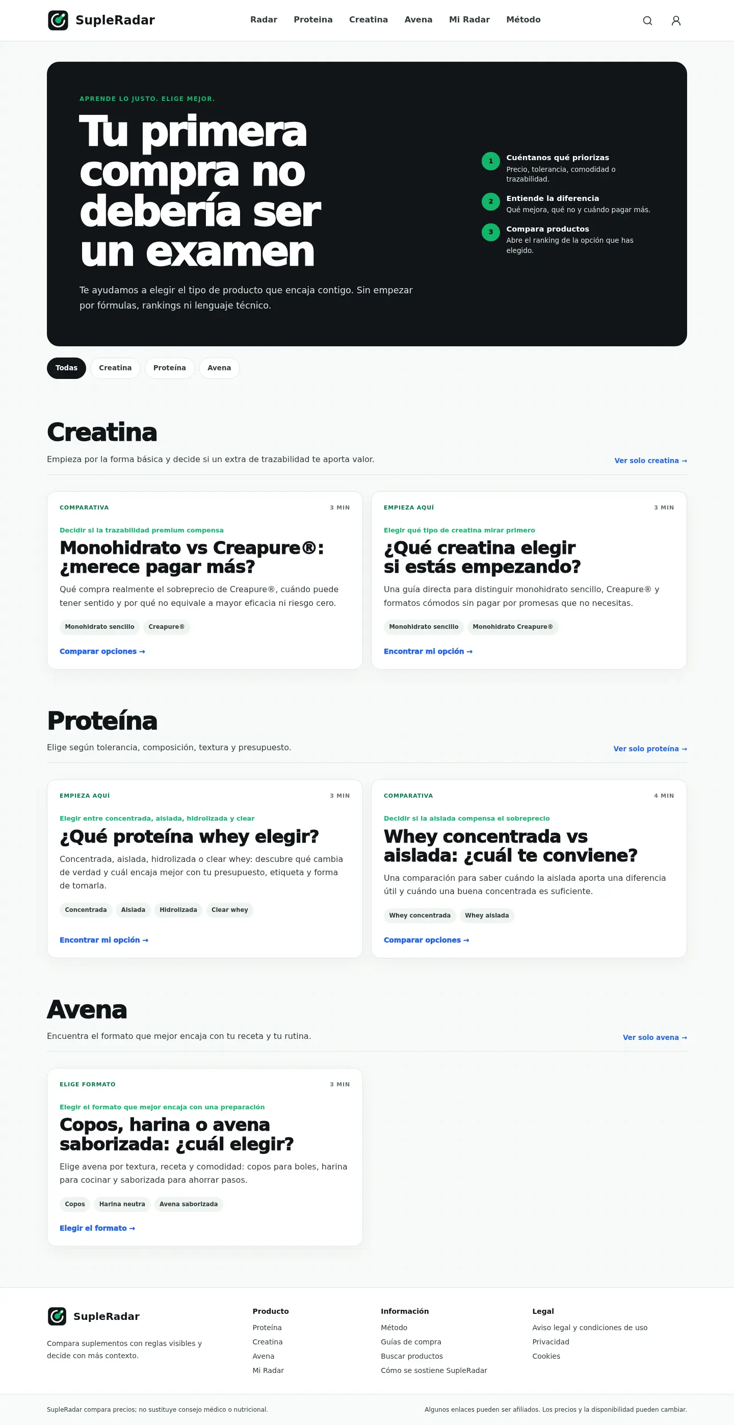 Guias listado desktop