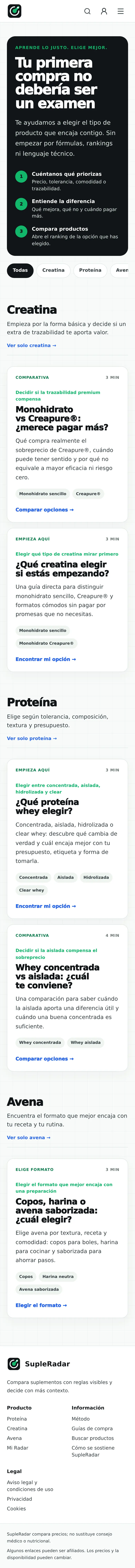 Guias listado mobile