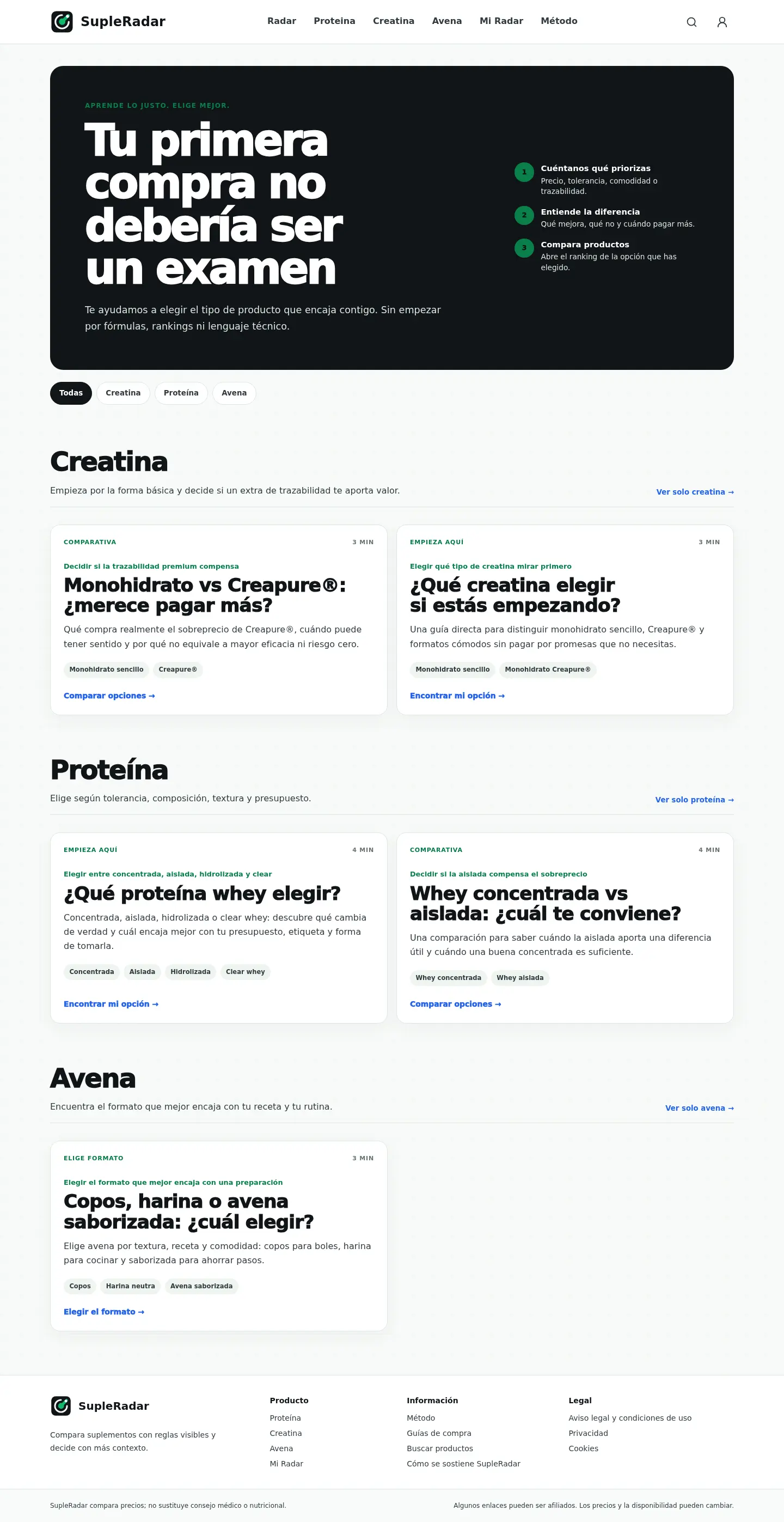 Guias listado desktop