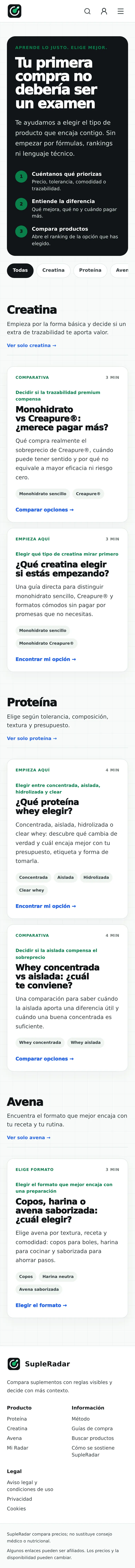 Guias listado mobile