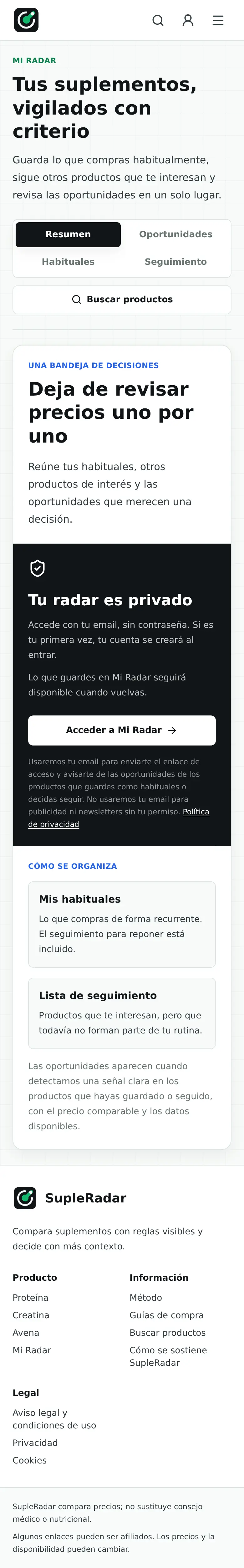 Mi Radar mobile